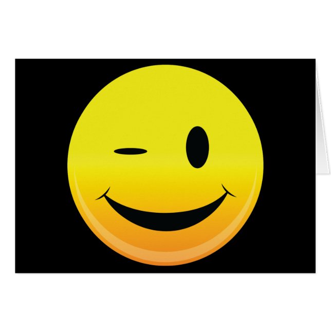Smilie Face Wink (Front Horizontal)