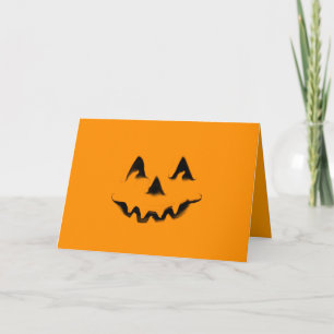 Smilin' Pumpkin Halloween card