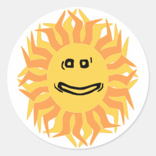 smilin' sun stickers