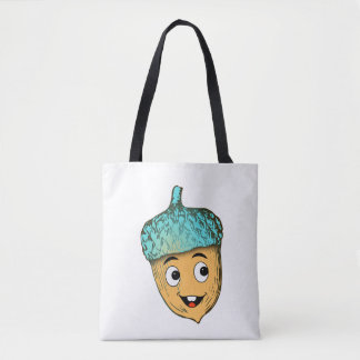 Smiling Acorn Forest Friend Tote Bag