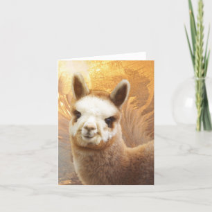 Smiling Alpaca Note Card