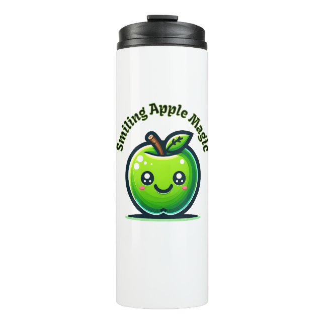 Smiling Apple Magic Thermal Tumbler (Front)