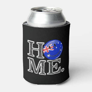 Smiling Australian Flag Housewarming Can Cooler