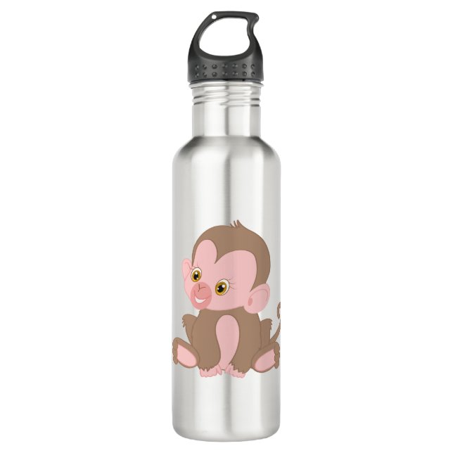 Smiling Baby Monkey 710 Ml Water Bottle (Front)
