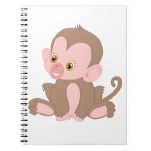 Smiling Baby Monkey Notebook
