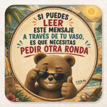 Smiling bear coaster