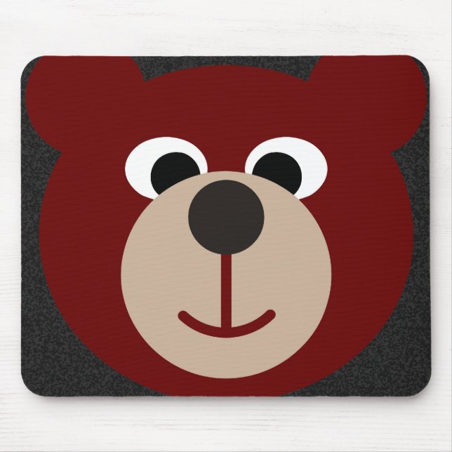 Smiling Bear Mouse Pad (Front)