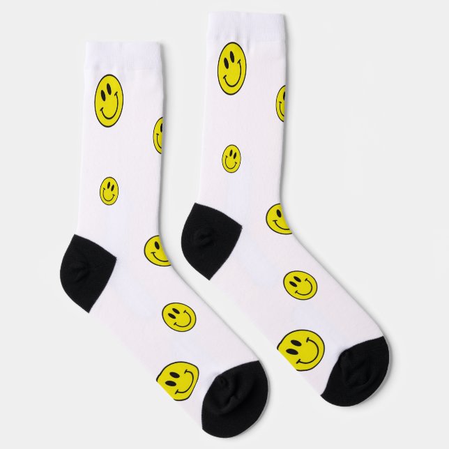Smiling Bear smiley face socks (Right)
