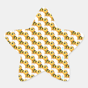 Smiling bee Baby shower Sticker