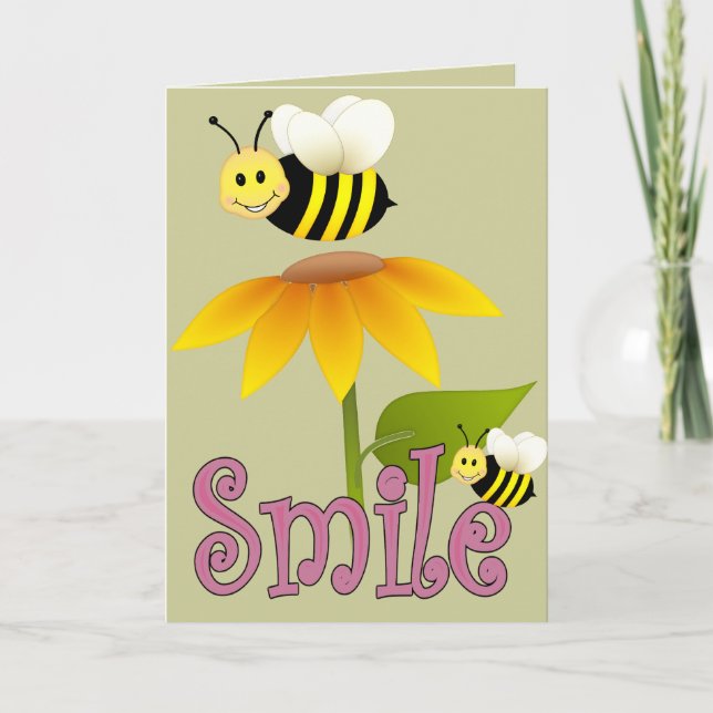 Smiling Bee Card (Front)