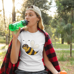 Smiling Bee Fun Bumblebee Character T-Shirt