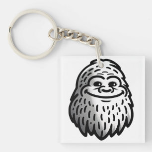 Smiling Bigfoot - Sasquatch Sighting Key Ring