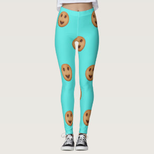 Smiling Biscuits Pattern Leggings