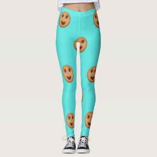 Smiling Biscuits Pattern Leggings
