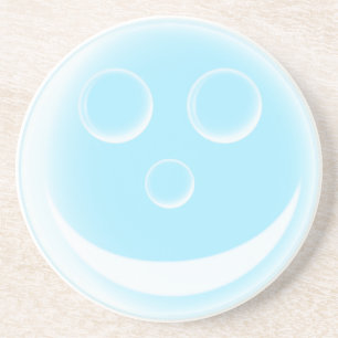 Smiling bubble coaster
