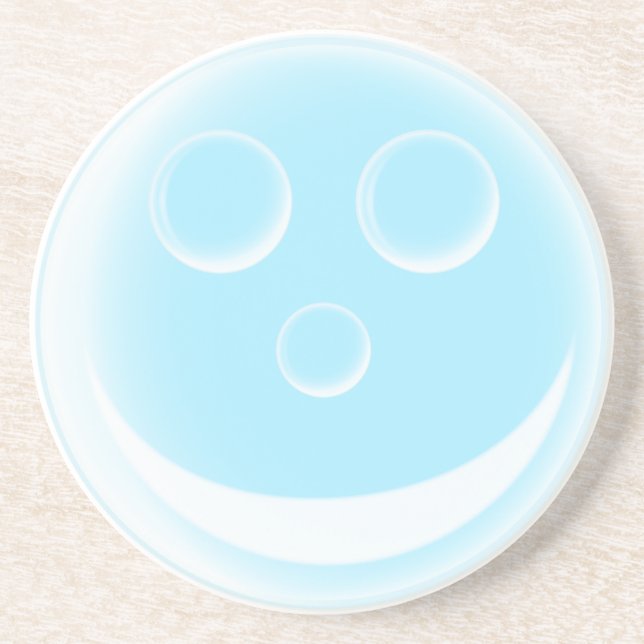 Smiling bubble coaster (Front)