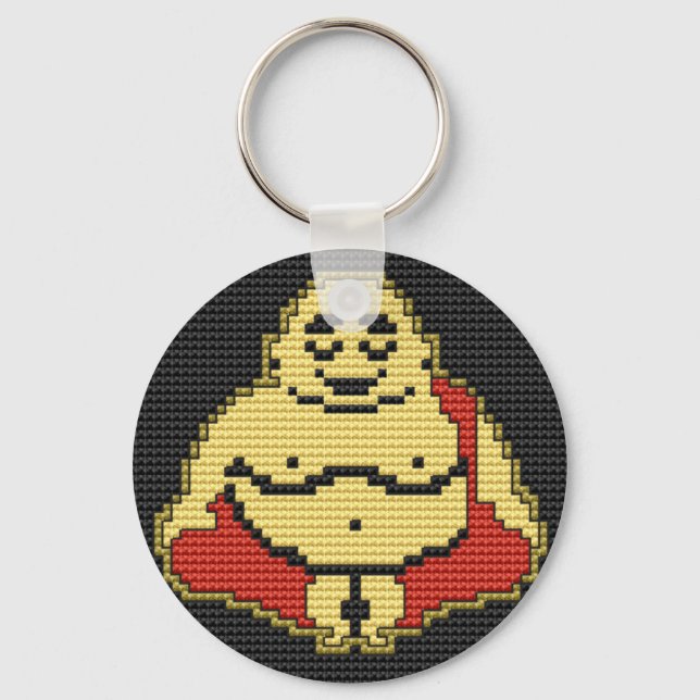 Smiling Buddha Key Ring (Front)