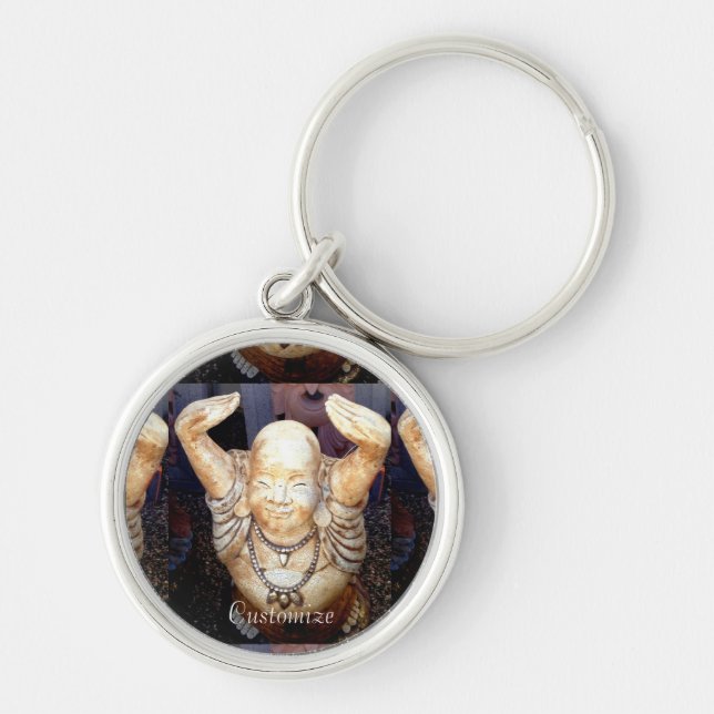 Smiling buddha Thunder_Cove Key Ring (Front)