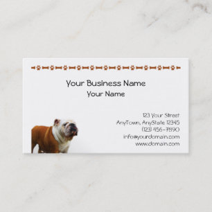 Smiling Bulldog Business Card
