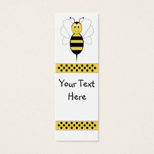 Smiling Bumble Bee Bookmark