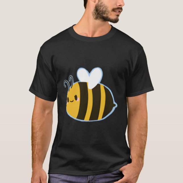 Smiling Bumblebee Honey Bee T-Shirt (Front)