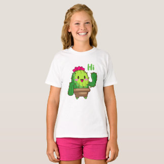 Smiling Cactus T-Shirt – Friendly Plant Vibes