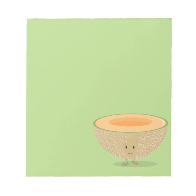 Smiling Cantaloupe Notepad (Front)