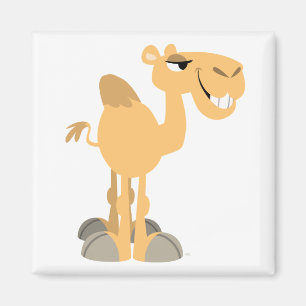 Smiling Cartoon Camel Magnet