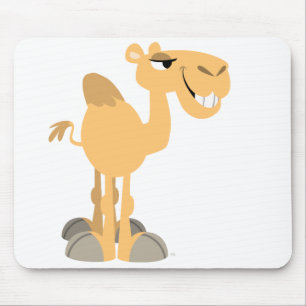 Smiling Cartoon Camel Mousepad