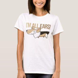 Smiling Cartoon Corgi T-Shirt