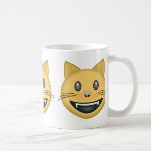 Smiling Cat Face With Open Mouth Emoji Coffee Mug