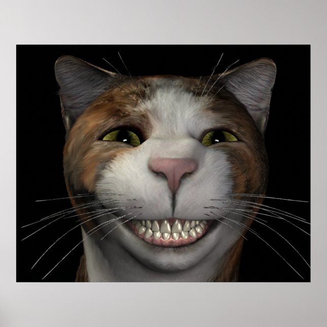 Smiling Cat Poster (Front)