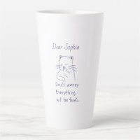 Smiling Cat with Message