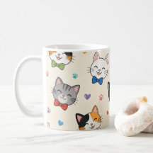 Smiling cats in bow ties