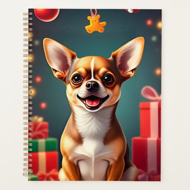 Smiling Chihuahua Dog Planner (Front)