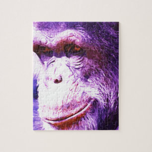 Smiling Chimpanzee Jigsaw Puzzle