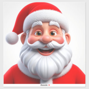 Smiling Christmas Santa Claus in Red Hat