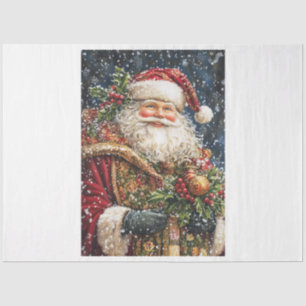 Smiling Christmas Santa Tissue Paper