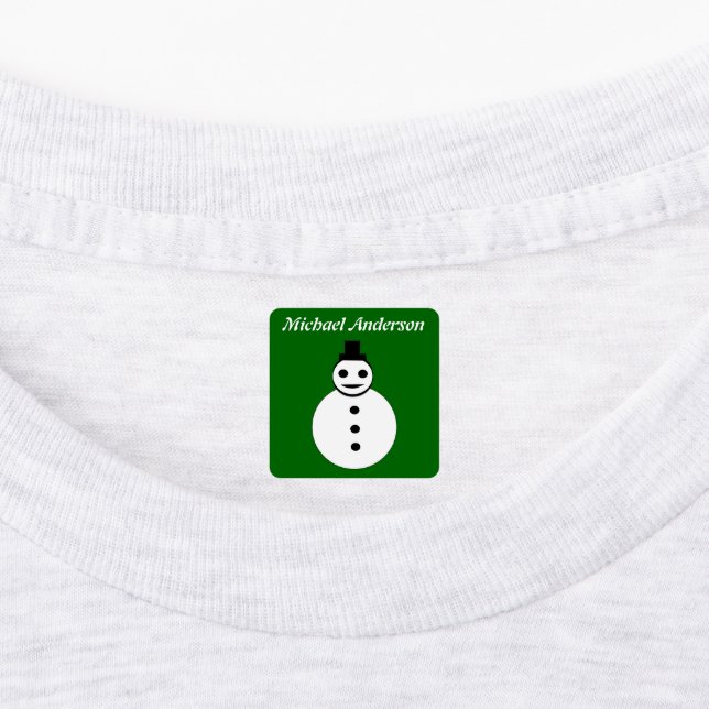 Smiling Christmas Snowman Custom (Affixed)