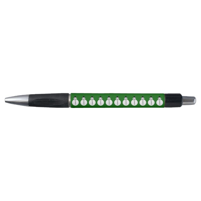 Smiling Christmas Snowman Pen (Front)