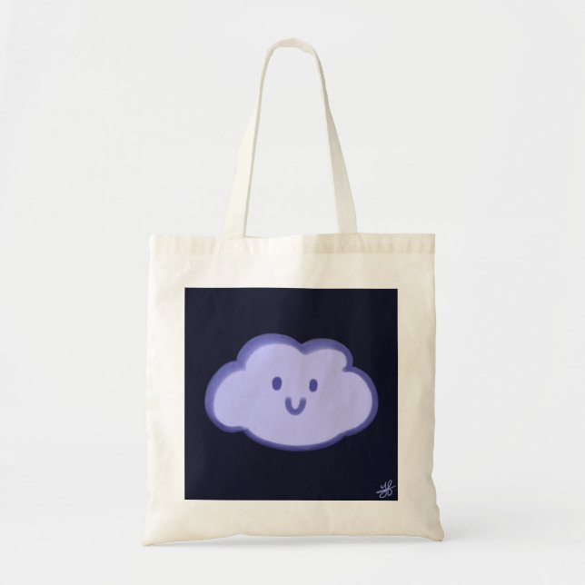 smiling cloud and green bag (Front)