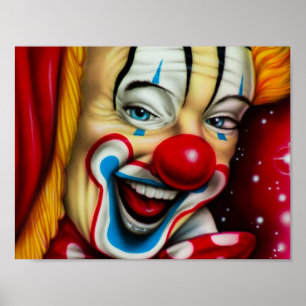 Smiling Clown Poster