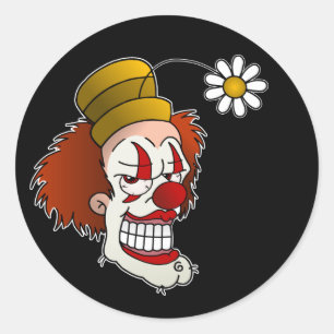 Smiling Clown Stickers