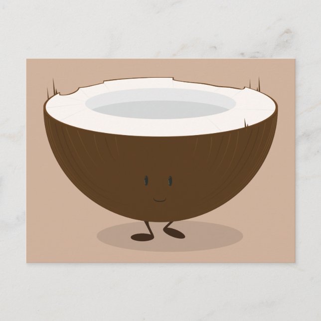 Smiling coconut postcard (Front)