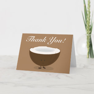 Smiling Coconut thank you Card