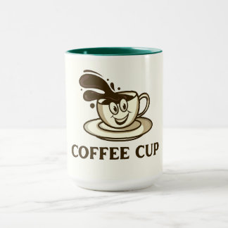 Smiling Coffee Cup Splash – Playful Coffee Mug