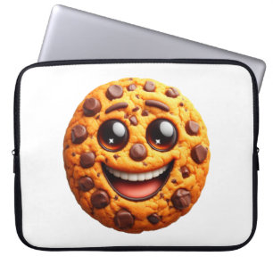 Smiling cookie. laptop sleeve