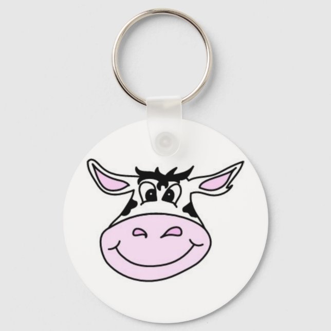 Smiling Cow Key Ring (Front)