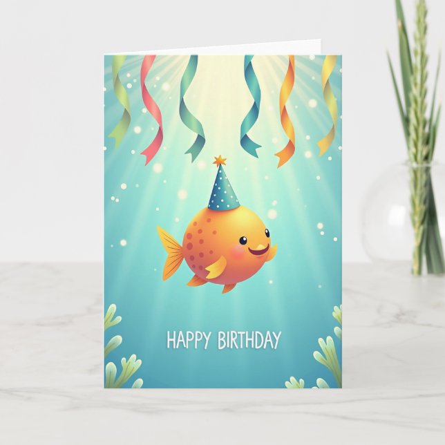 Smiling Creature Birthday Card (Front)