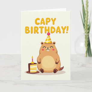Smiling Creature Cake Card